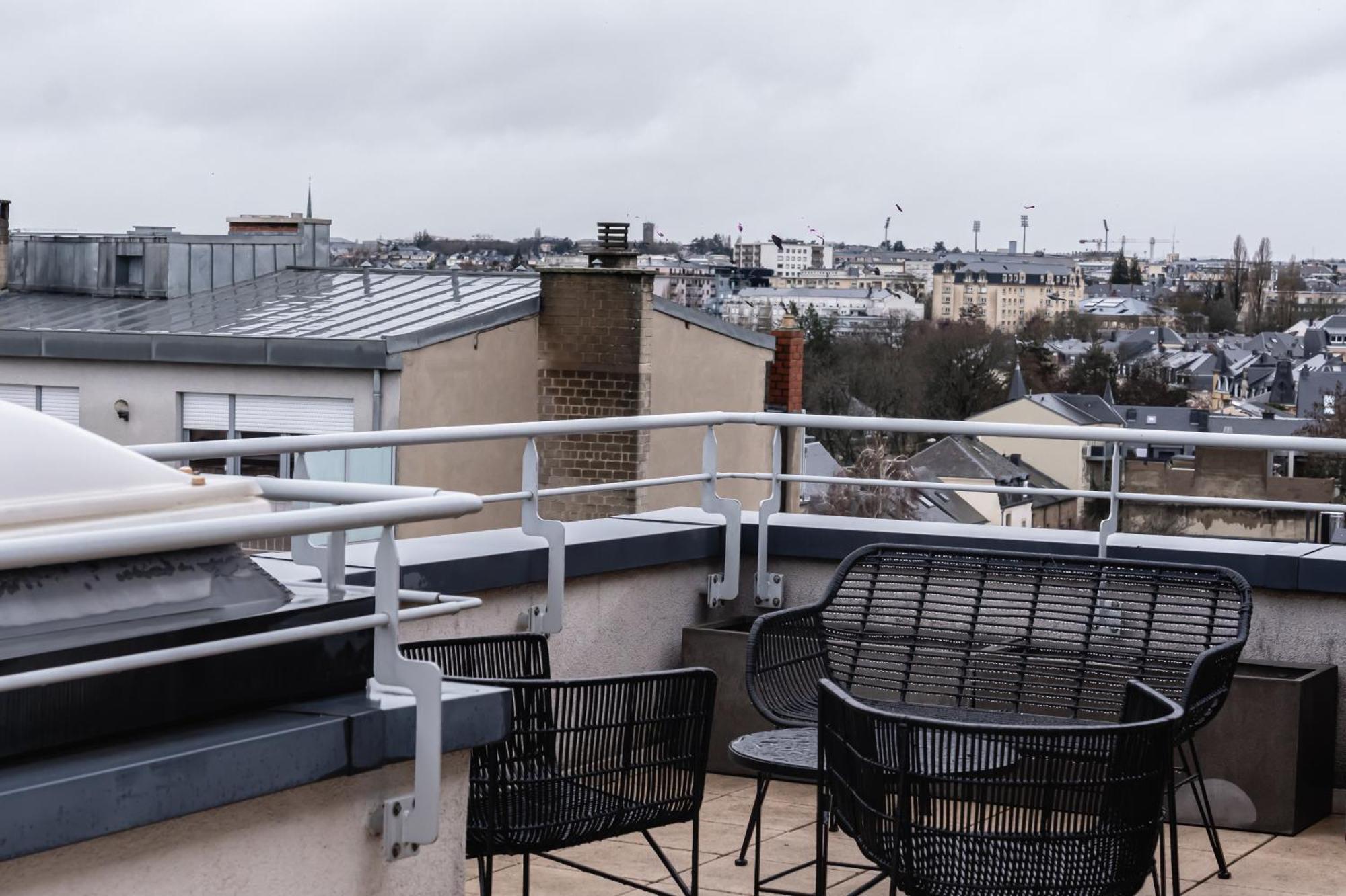 Appartement Lux Penthouse - Office, Terrace, Gym & Parking à Luxembourg Extérieur photo
